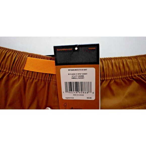 The North Face Men's Sz Small Utility Brown Class V Ripstop Hiking Shorts - Picture 3 of 11